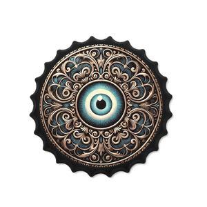 Vintage Tin Beer Caps – 35cm Wall Decor The Eye