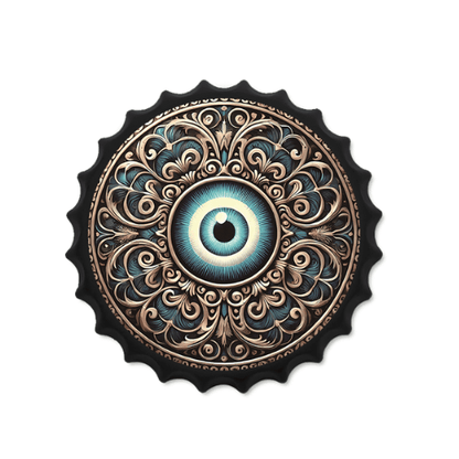 Vintage Tin Beer Caps – 35cm Wall Decor The Eye