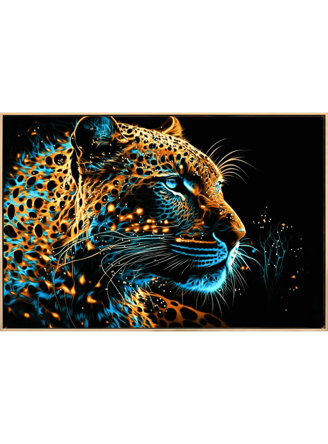 Acrylic AI Wall Art Neon Majesty
