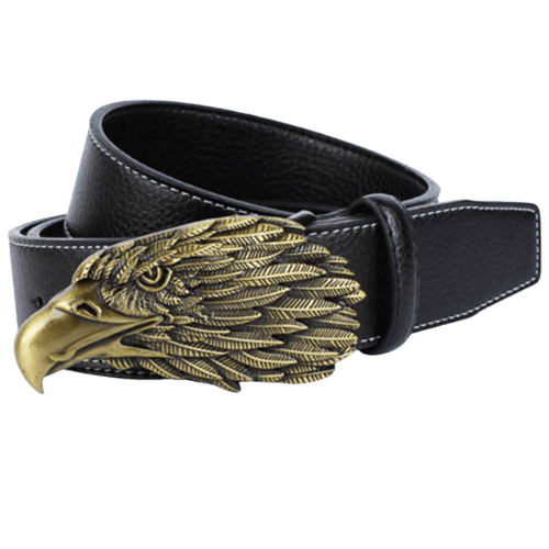Cowboy Belt Buckle Bold Golden Eagle