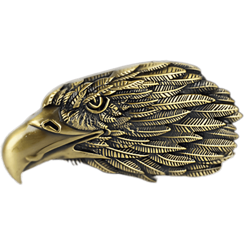 Cowboy Belt Buckle Bold Golden Eagle