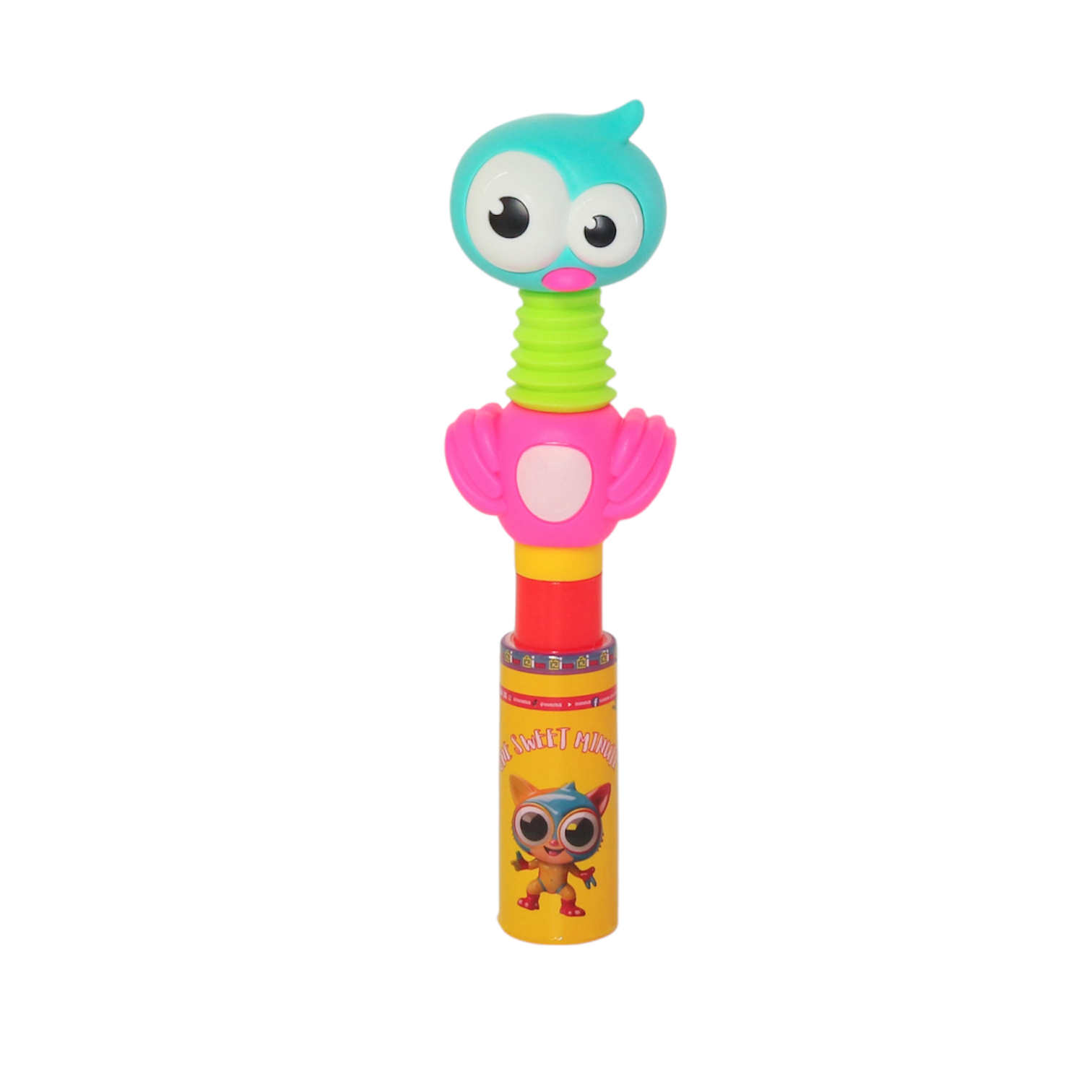 One Sweet Minute Candy Tube with Toy Top 20g - Pack of 50