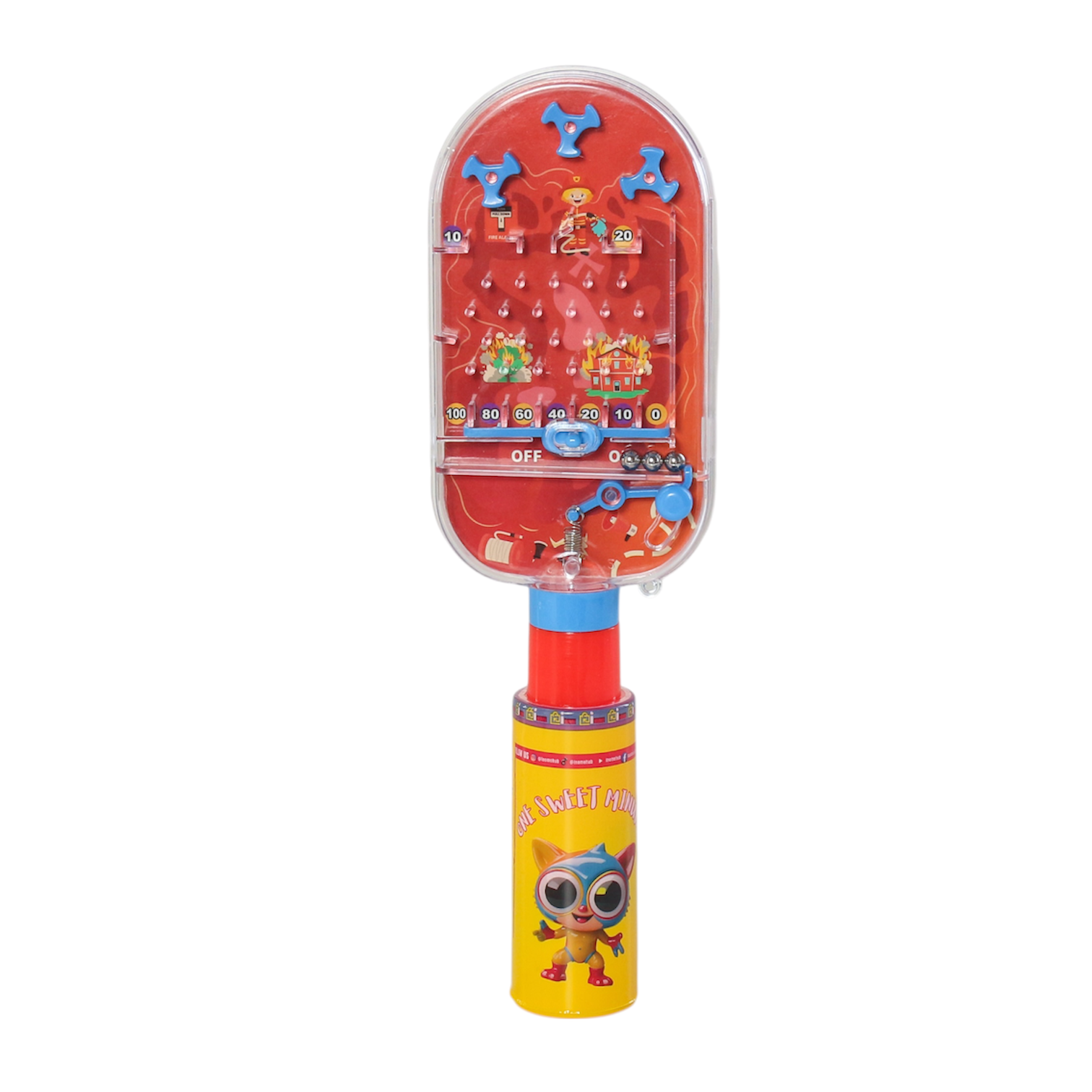 One Sweet Minute Candy Tube with Toy Top 20g - Pack of 50