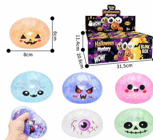 8.5 cm Glittery Halloween Dumpling squishy(12pc per box)