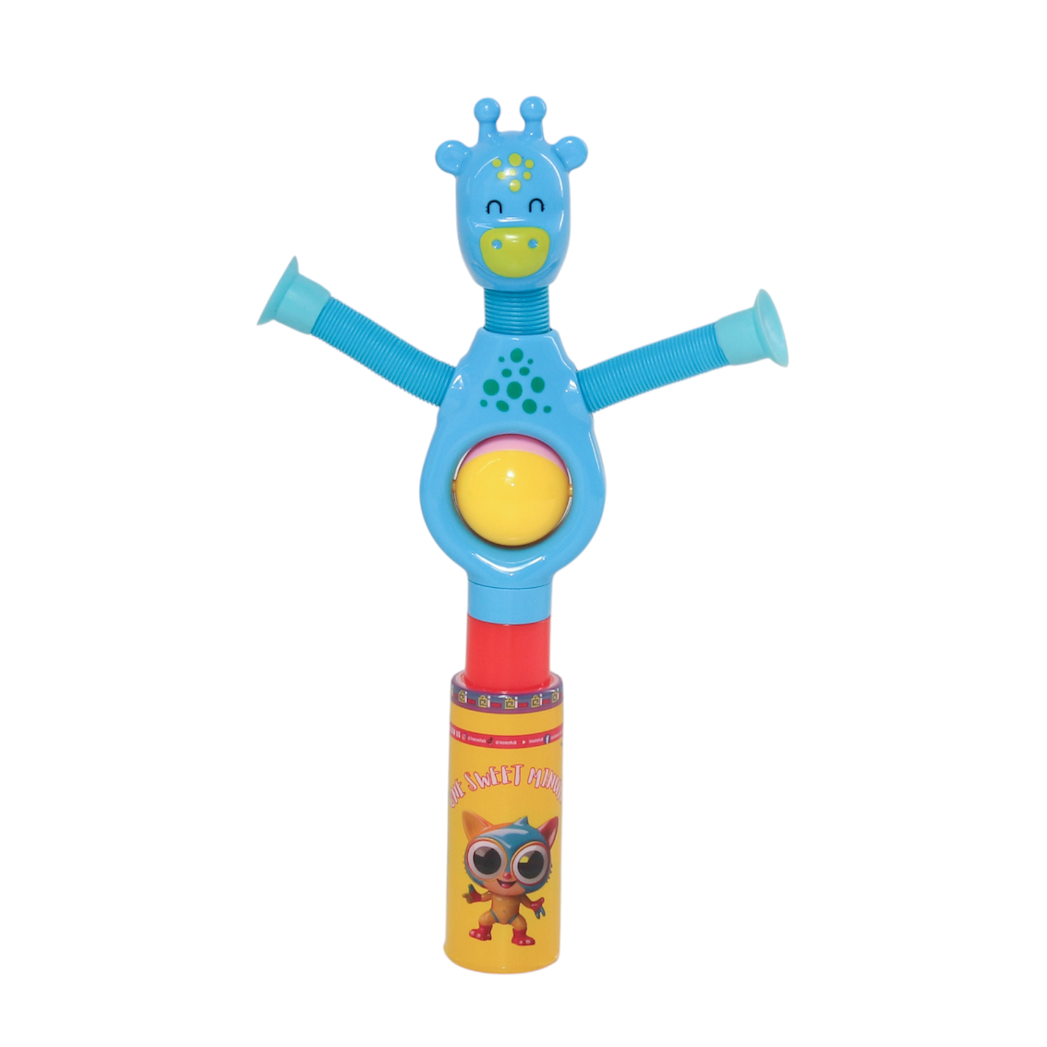 One Sweet Minute Candy Tube with Toy Top 20g - Pack of 50