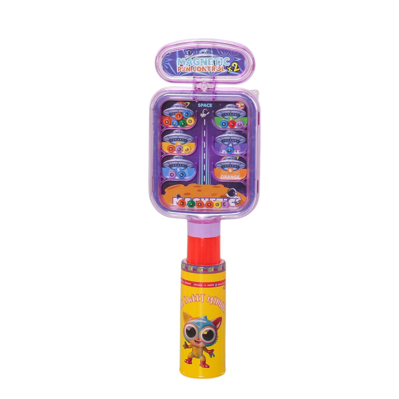 One Sweet Minute Candy Tube with Toy Top 20g - Pack of 50