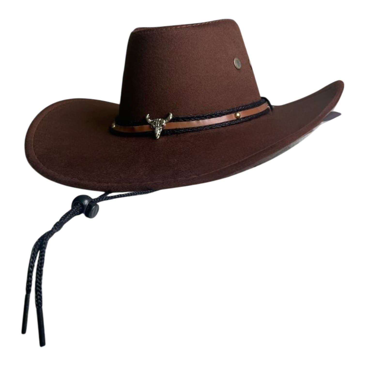 Brown Bull Rider Cowboy Hat