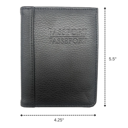RFID Passport Holder Travel Wallet – Premium PU Leather Passport Cover for Men & Women, RFID Blocking Passport Case
