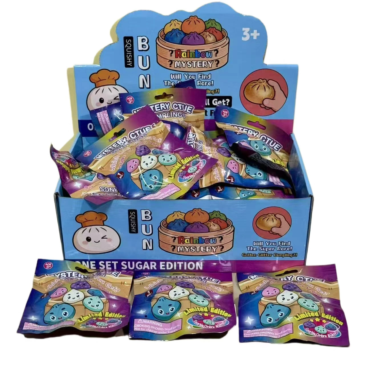 Pre-Order-Expected ship date: July 10-15 5.5cm Mystery Dumpling Squishy Taba /Bags (40pcs per box)