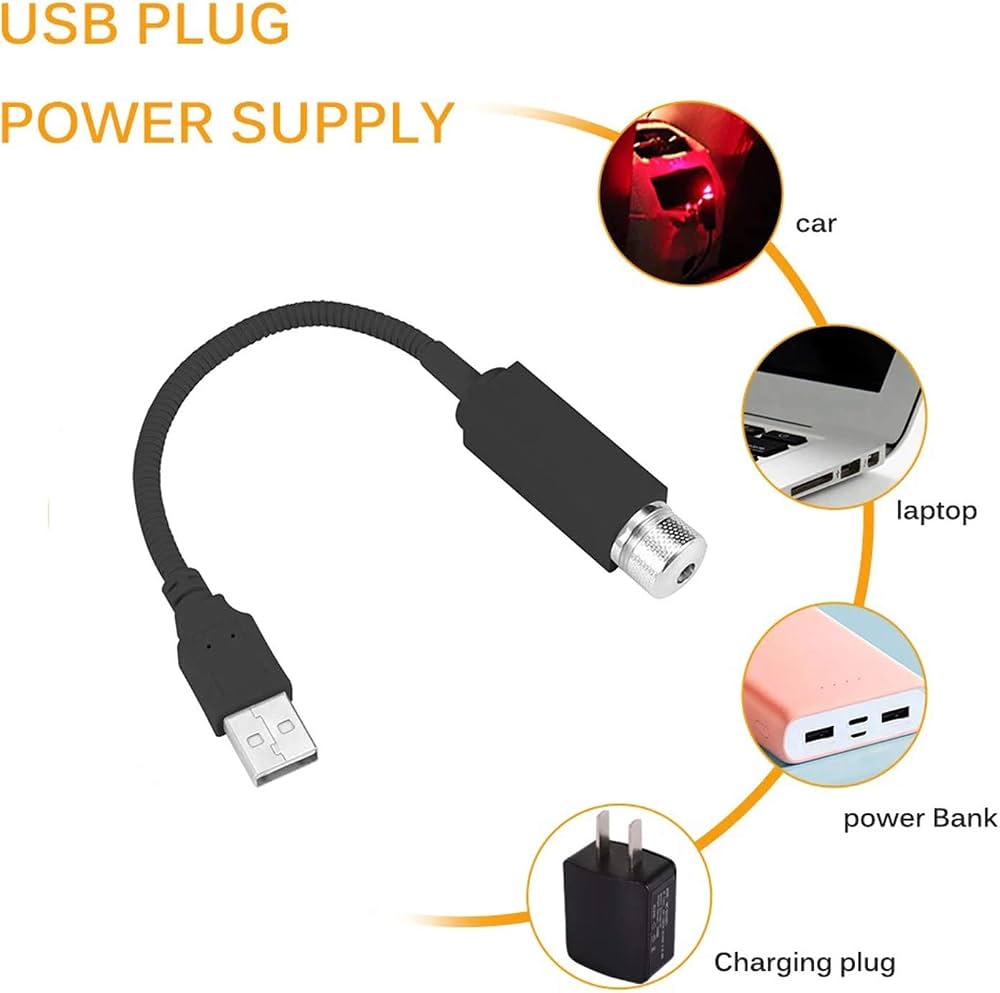 Adjustable USB Starlight Mood Lights - Pack of 6
