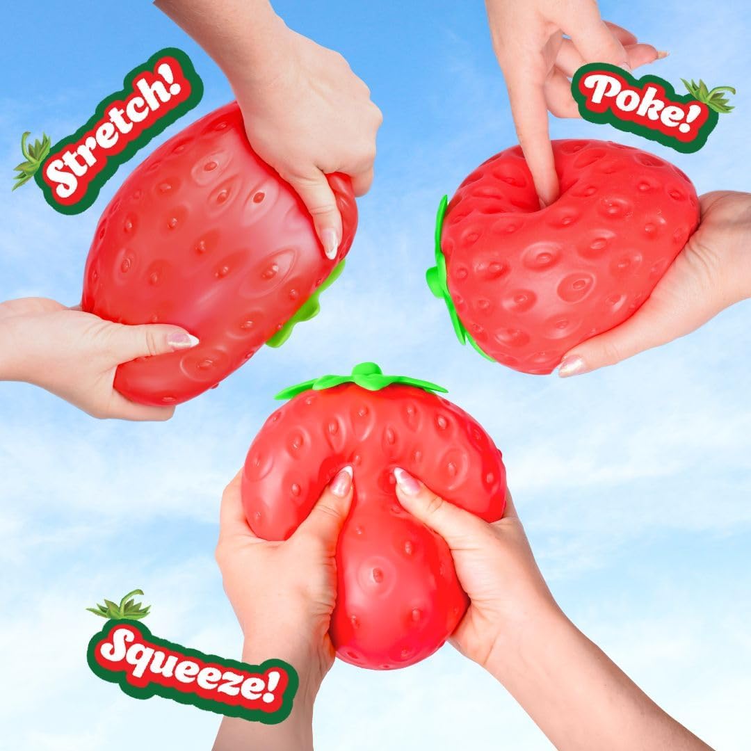 Jumbo Strawberry Squishy 6pc per box 13.5