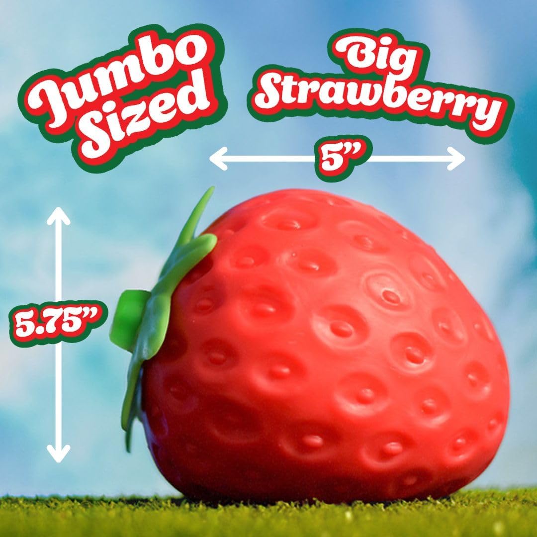 Jumbo Strawberry Squishy 6pc per box 13.5