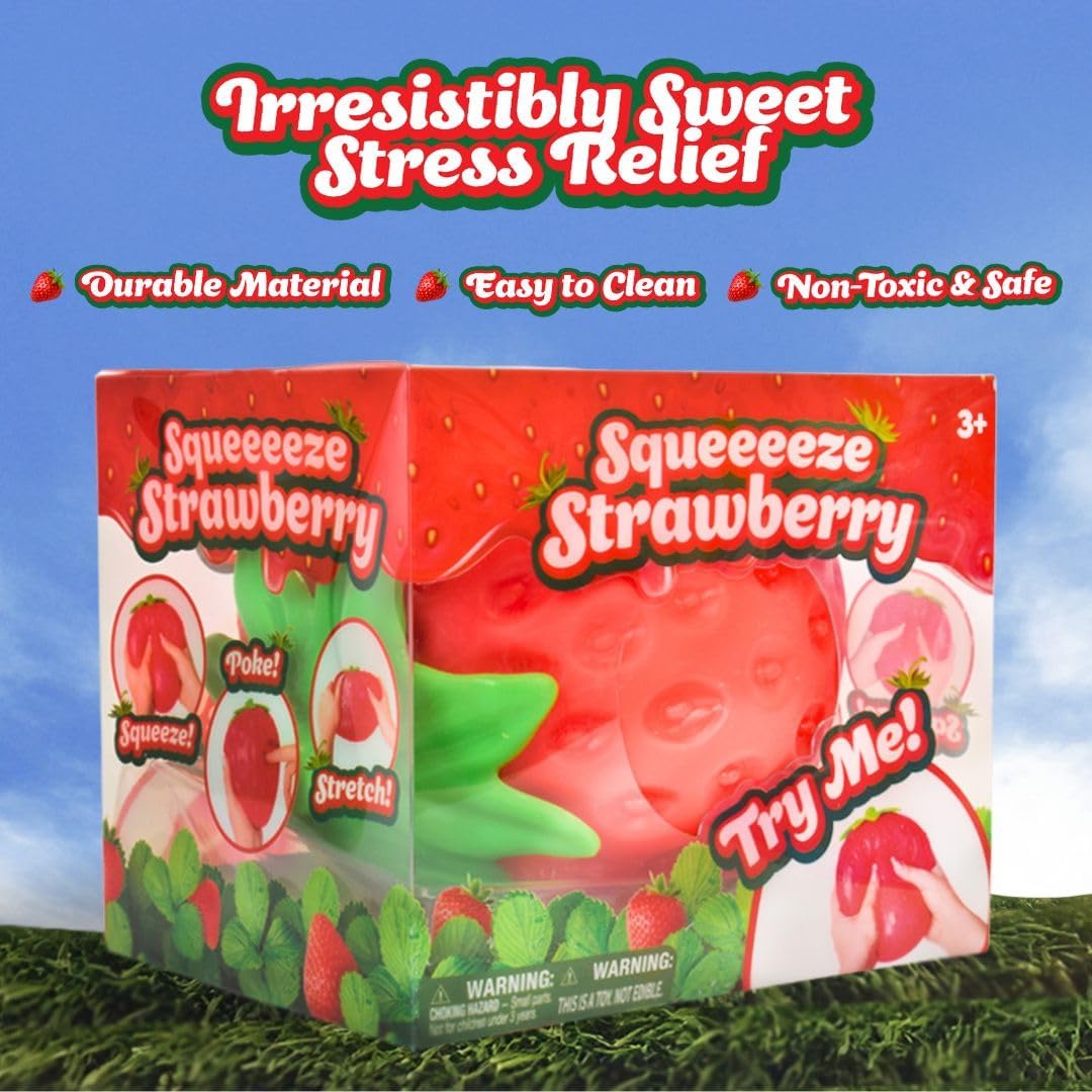Jumbo Strawberry Squishy 6pc per box 13.5