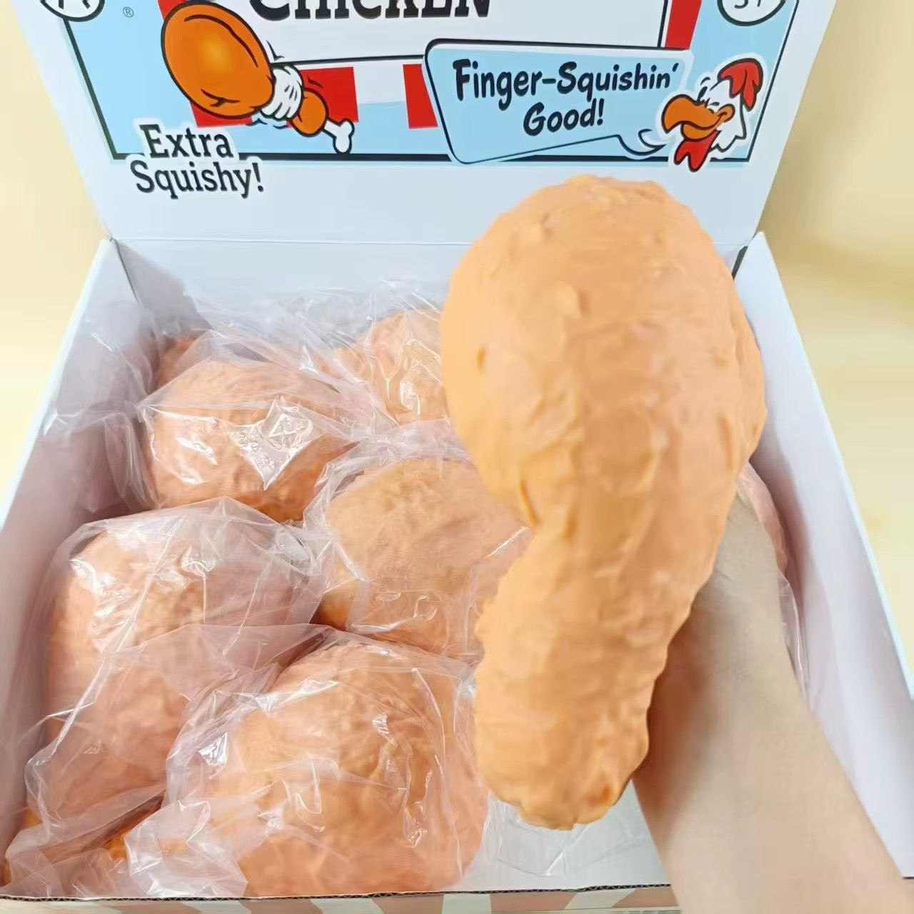 Jumbo Fried Chicken Squishy 6pc per box 20cm