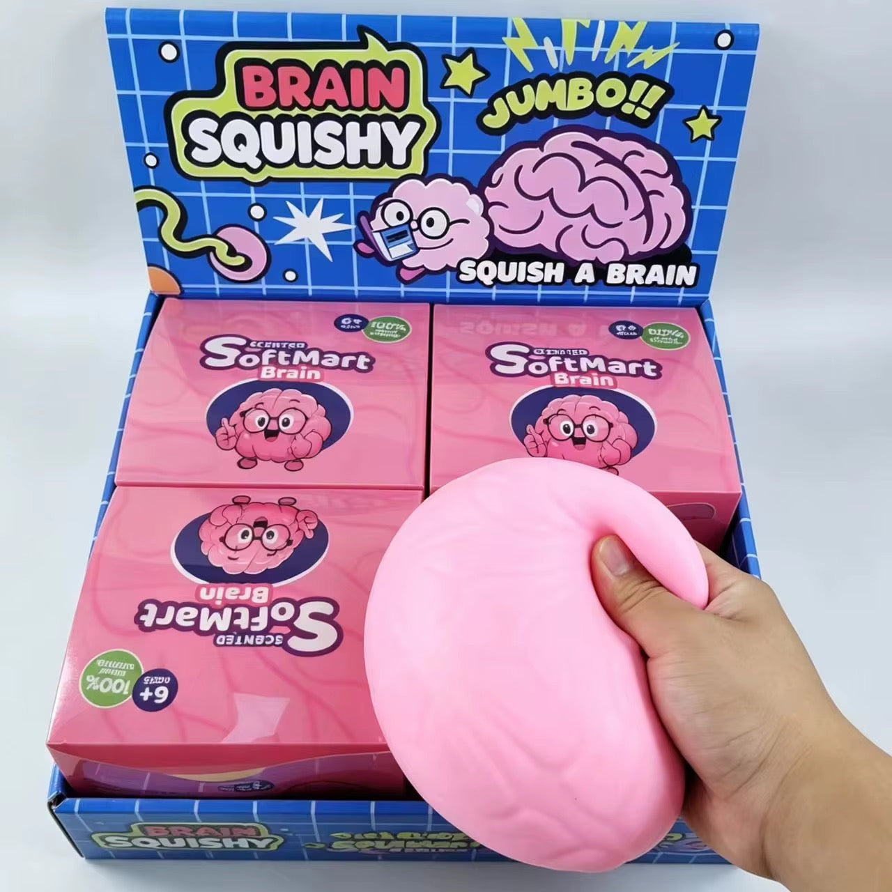 BIG Brain Squishy 6pc per box 15cm