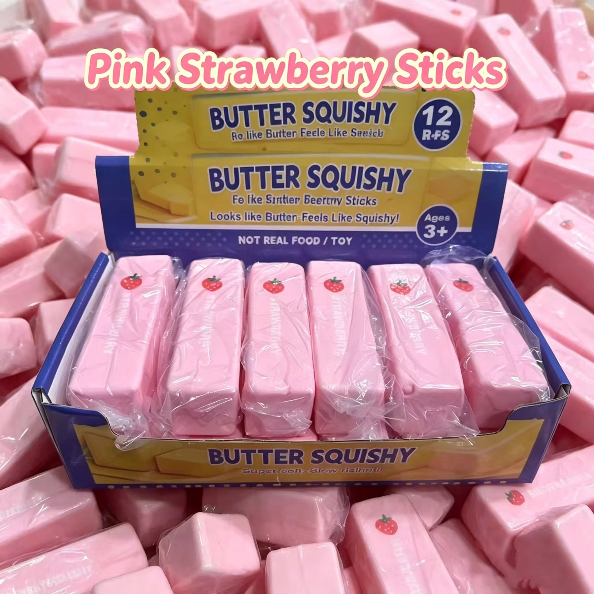 5.5 cm Strawberry Butter Squishy