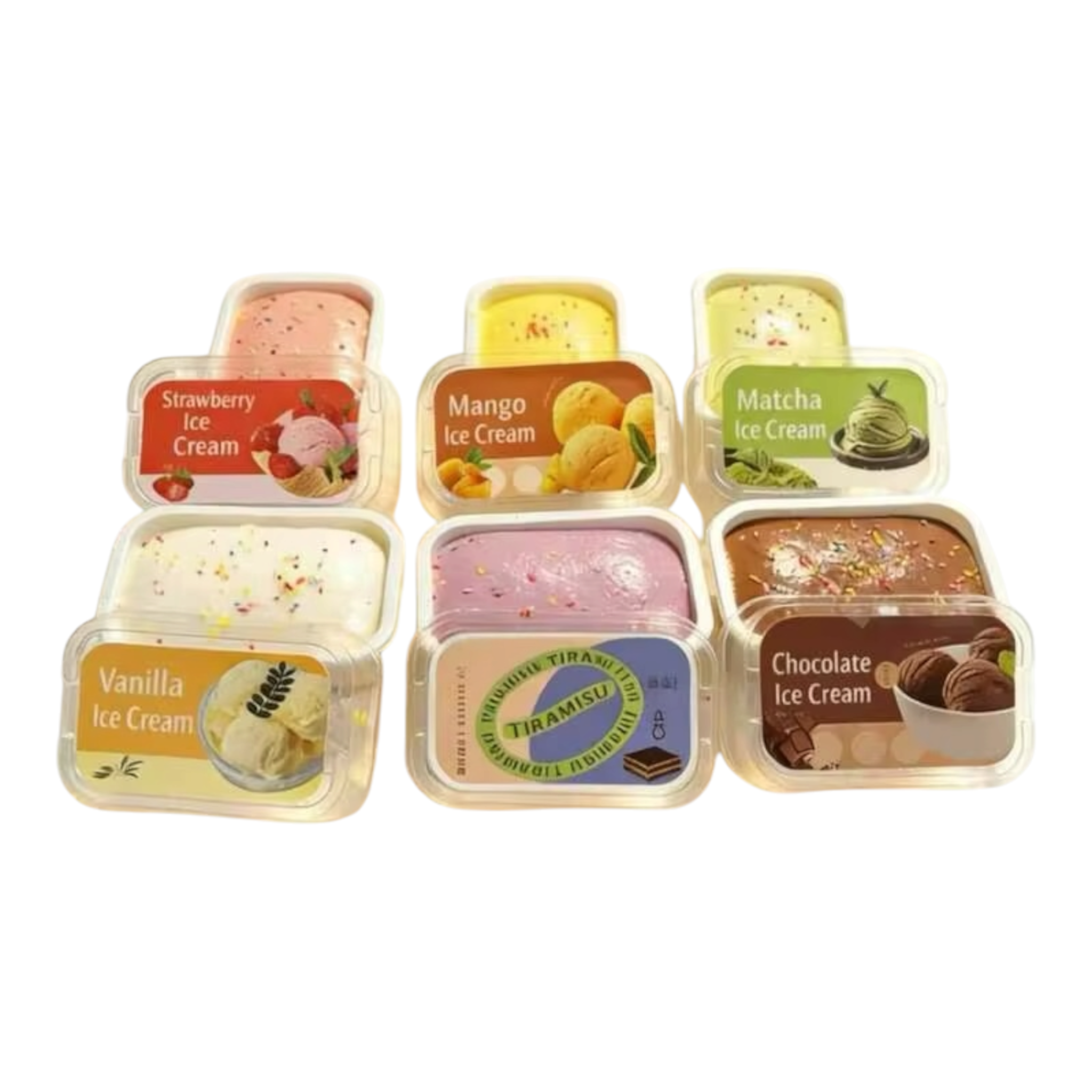 Slow Rise Tiramisu/Cake Squishy Scented 11cm/ 6 Pieces Assorted