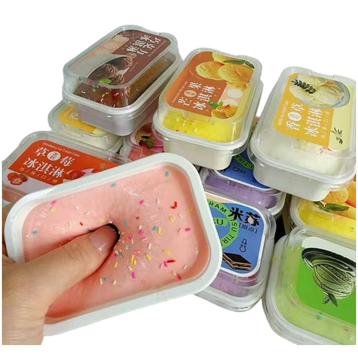 Slow Rise Tiramisu/Cake Squishy Scented 11cm/ 6 Pieces Assorted