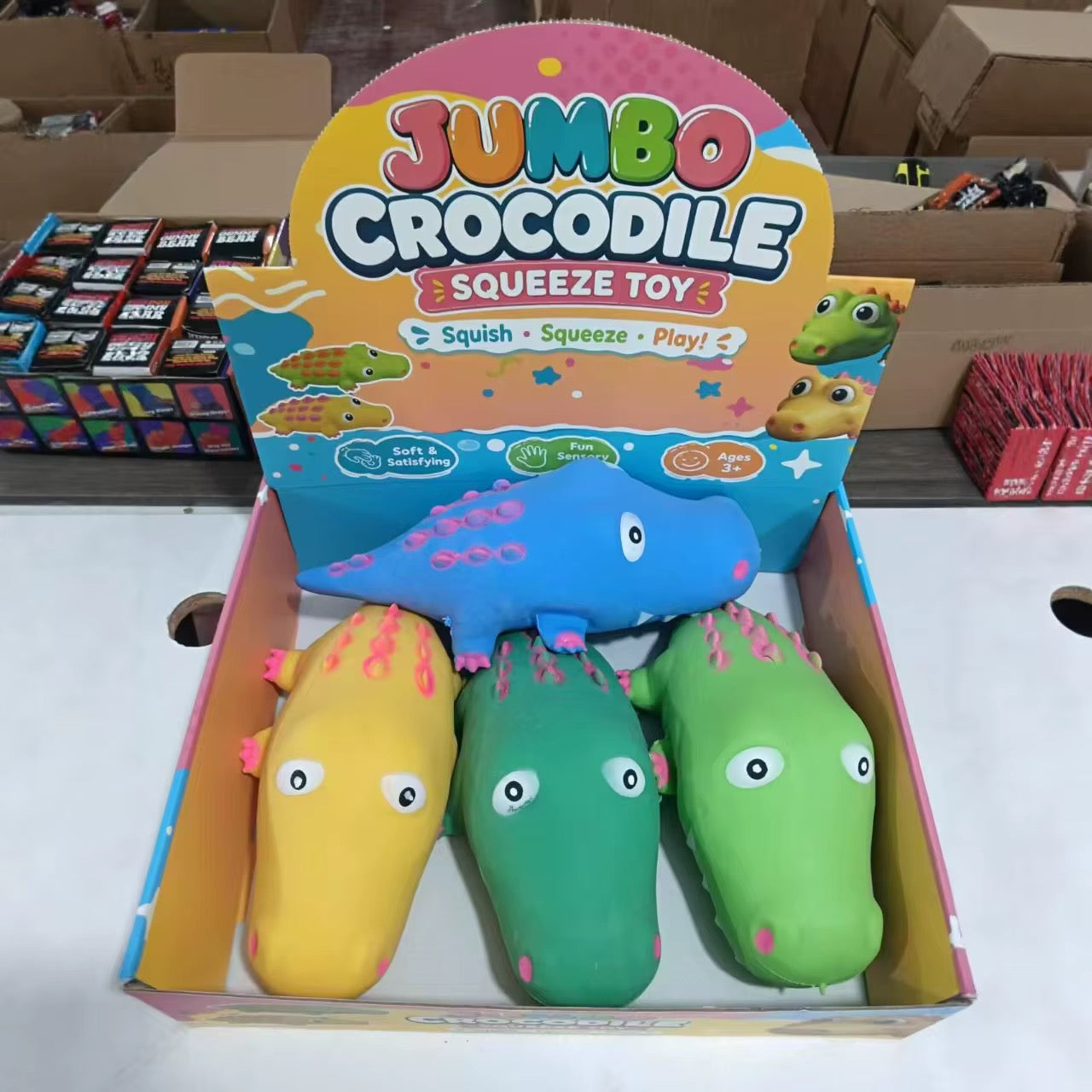 Jumbo Crocodile Squishy 32 cm