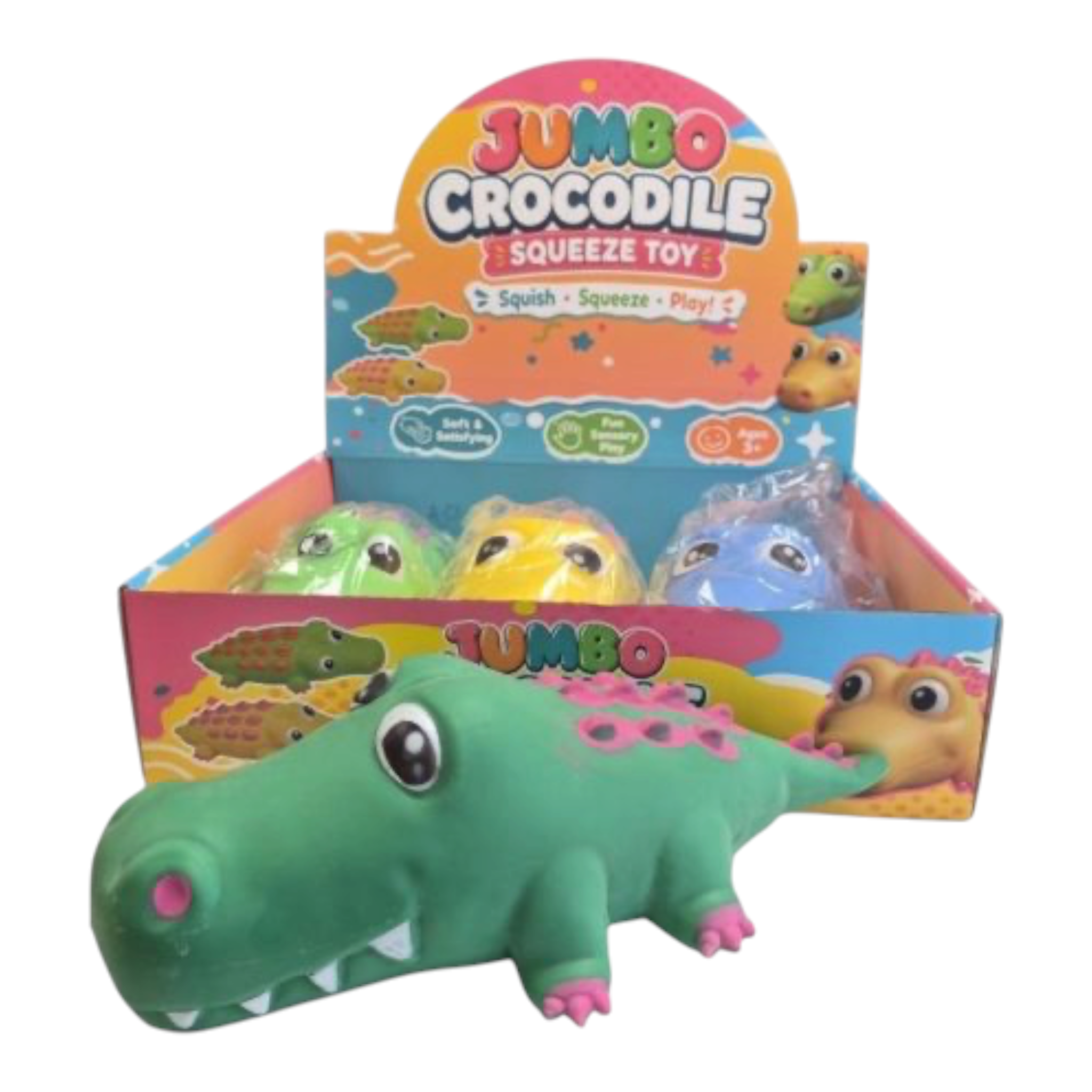 Jumbo Crocodile Squishy 32 cm