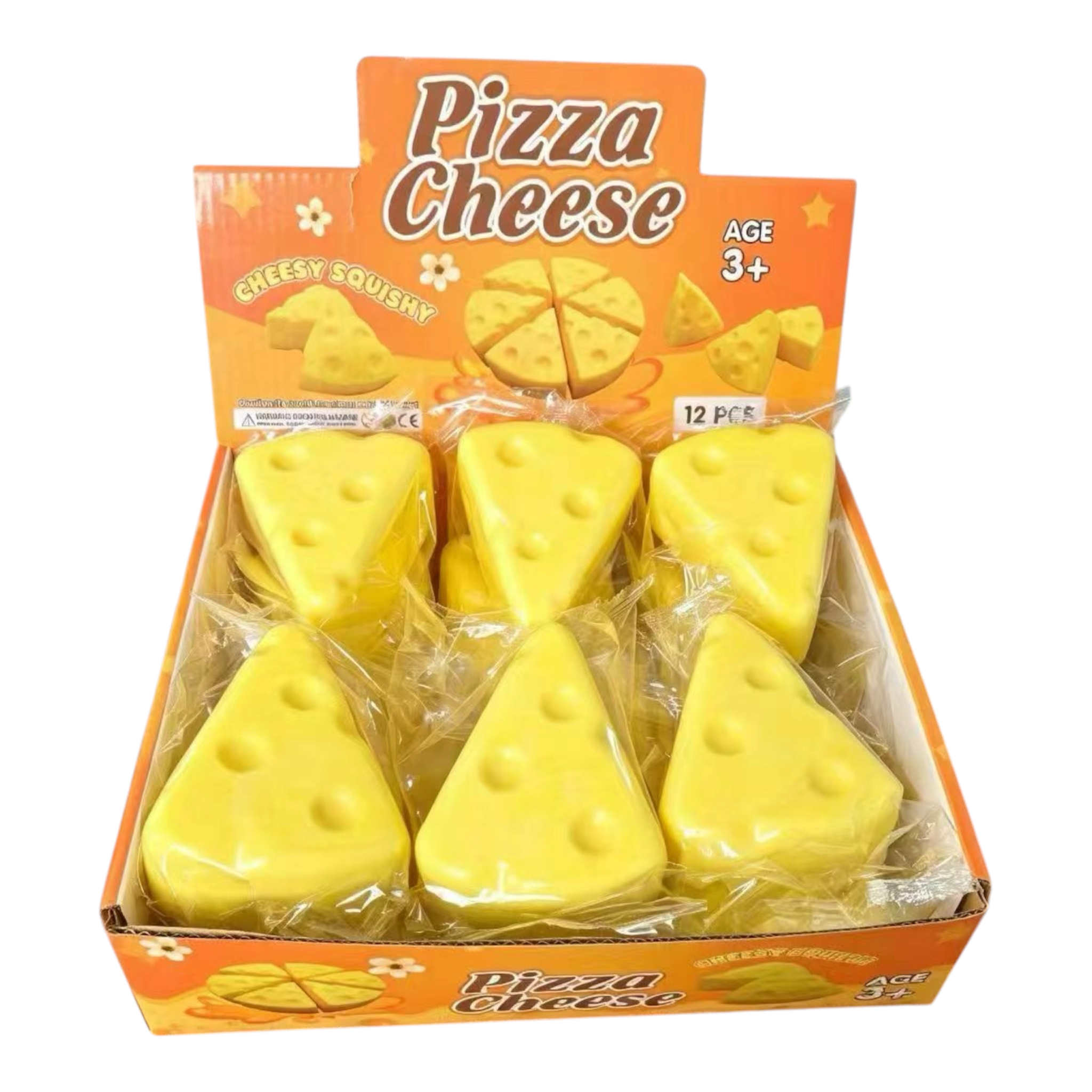 Slow Rise Cheese Triangle Pizza Squishy style 6cm