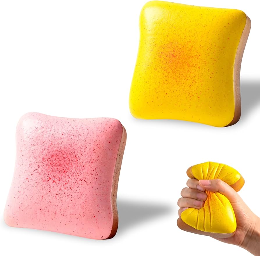 Slow Rise BREAD Square     Kawaii Japanese-Inspired Slow-Rise Squishy 11cm | 6-Piece Display Box