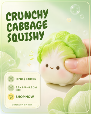 CRUNCHY CABBAGE SQUISHY  | 12-Piece Display Box