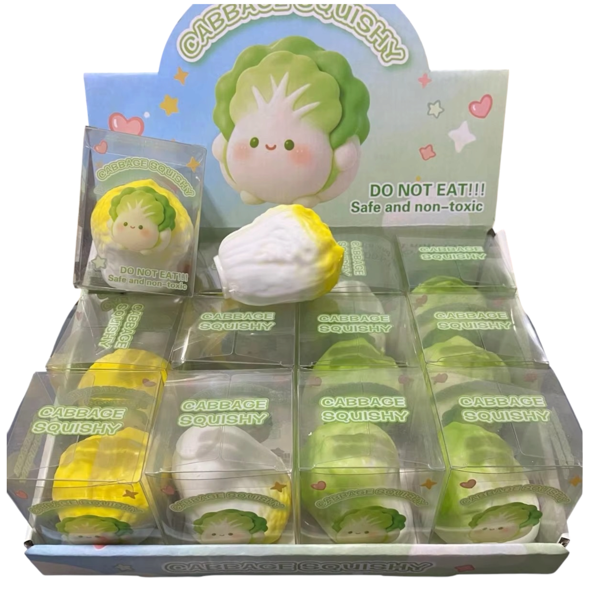 CRUNCHY CABBAGE SQUISHY -12PC BOX