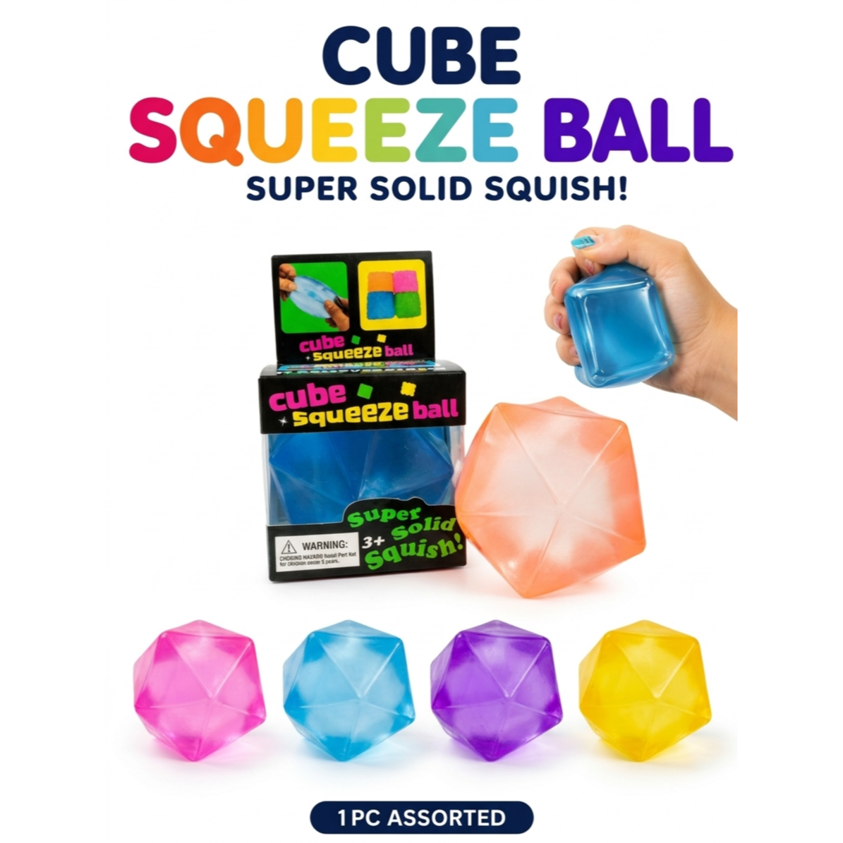 Maltose Diamond Squishy 6cm-12pc Box