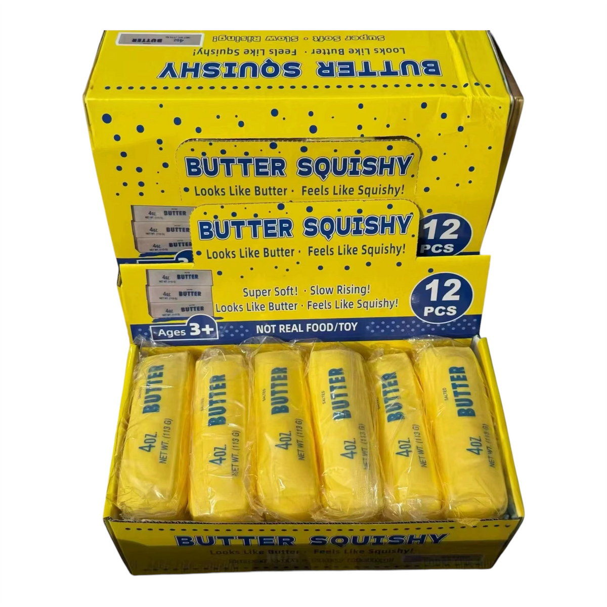 Tpr Butter squishy - 12pc Box