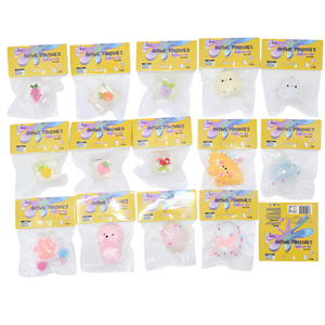 Small Squishy Toys - Box of 60 Assorted Pieces