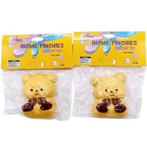 Medium Squishy Butter Bear Pinchy Toys - Box of 16 Pieces