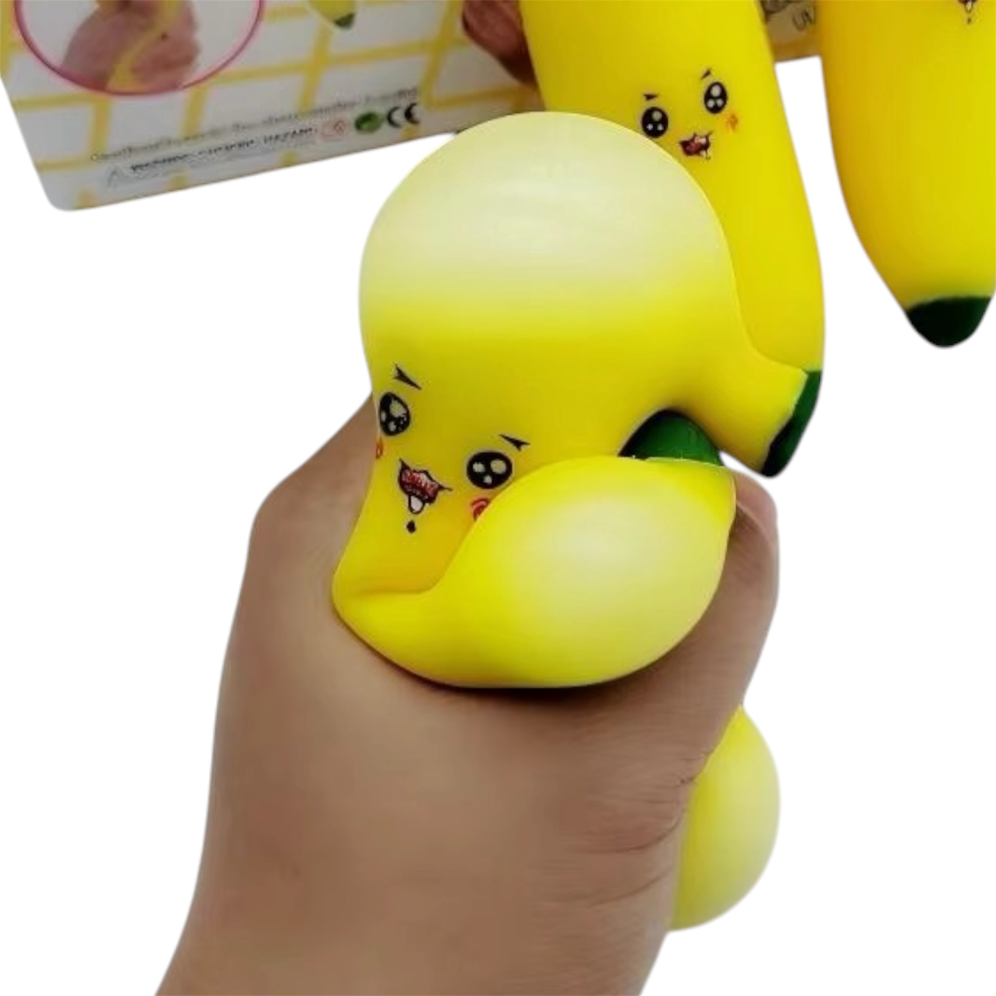 TPR Banana Squishy 11cm-12pc Box