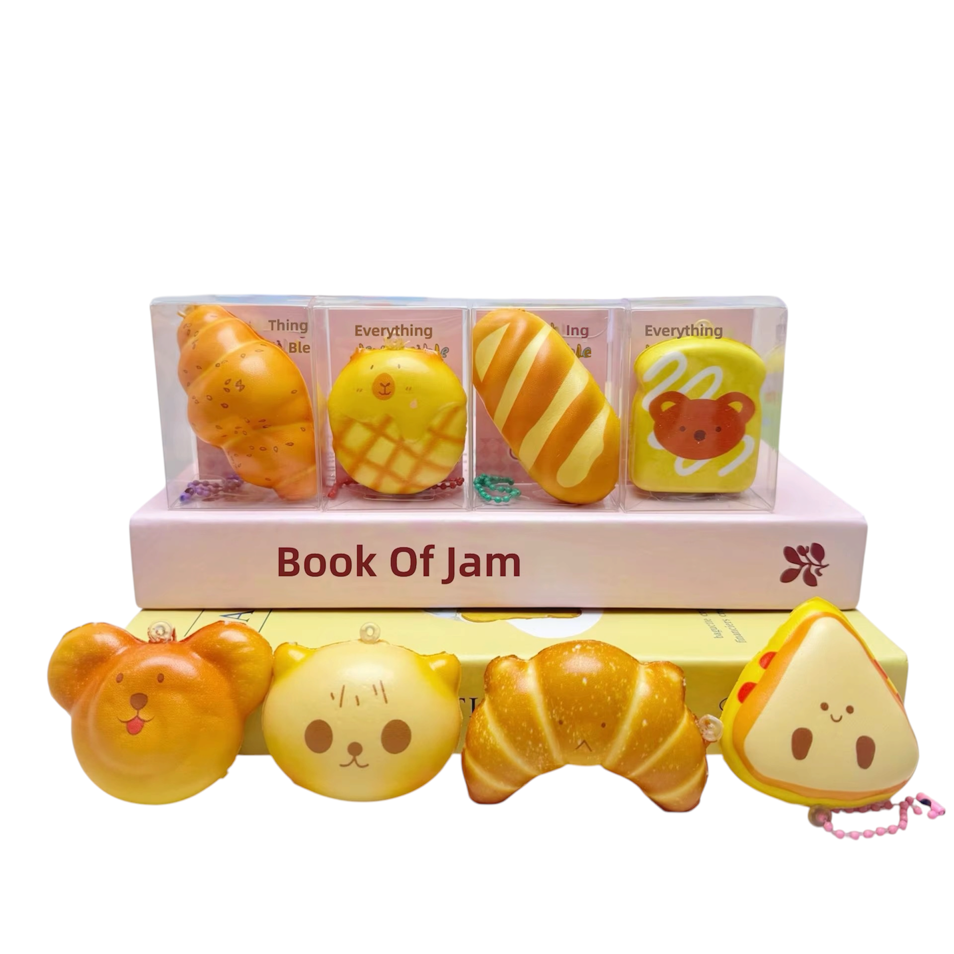 Mini Slow Rise Bread Pendant Set – 4cm | 12-Piece Display Box