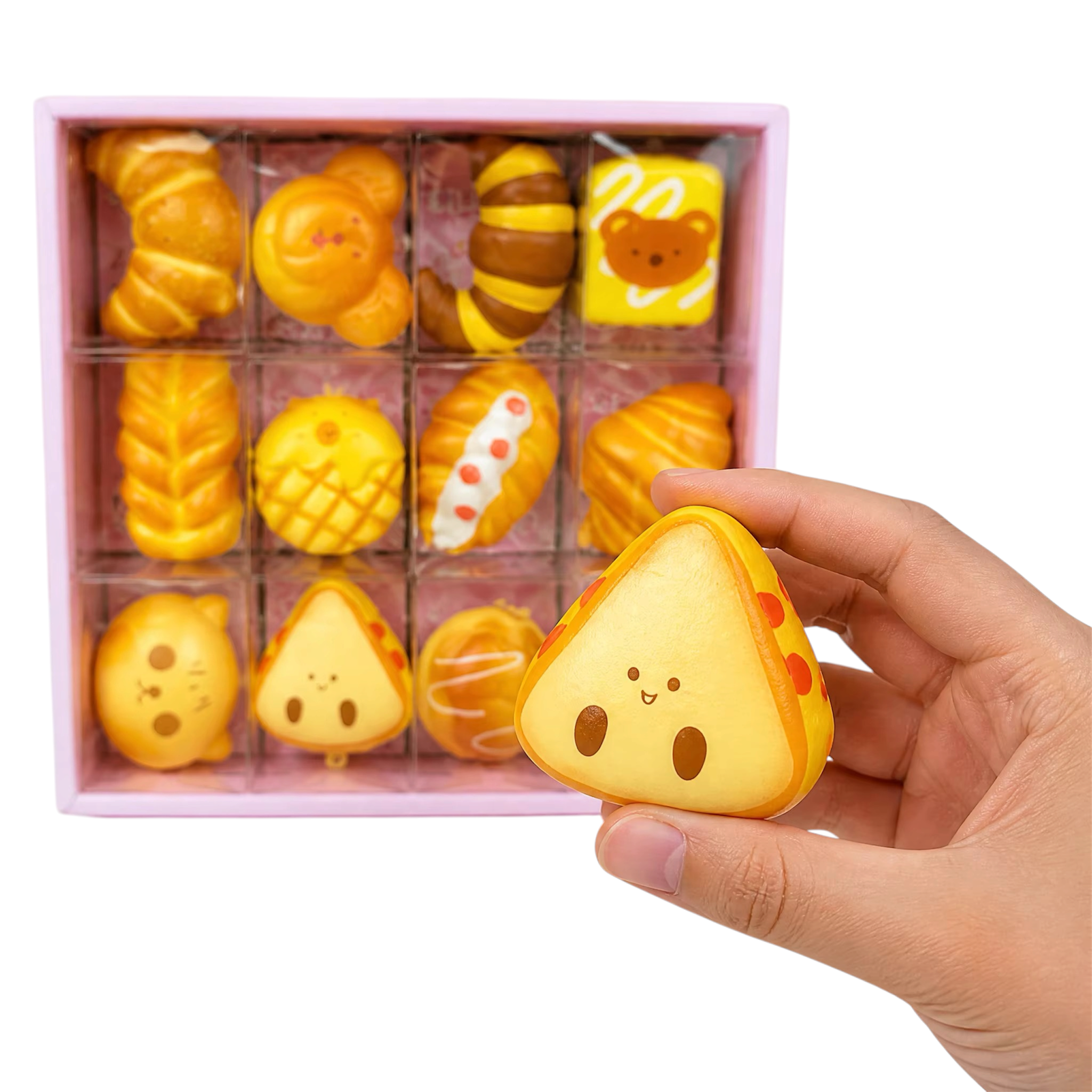 Mini Slow Rise Bread Pendant Set – 4cm | 12-Piece Display Box