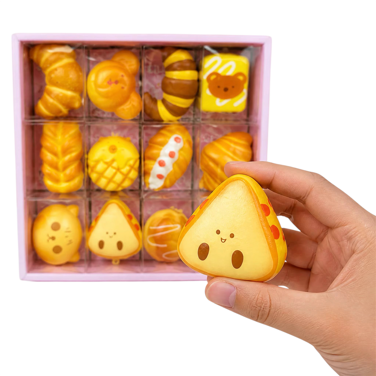 Mini Slow Rise Bread Pendant Set – 4cm | 12-Piece Display Box