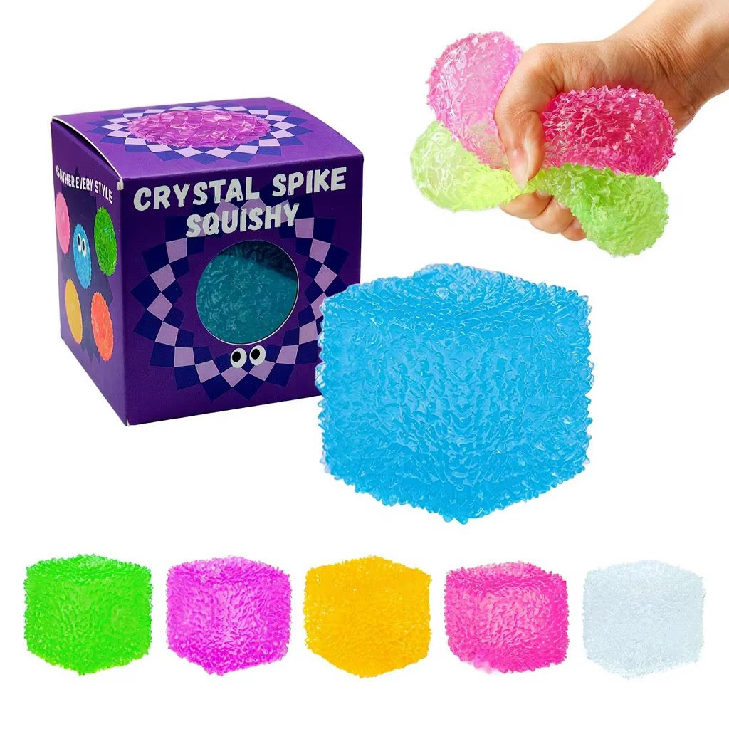 Maltose Spike Cube Squishy 8cm | 12-Piece Display Box