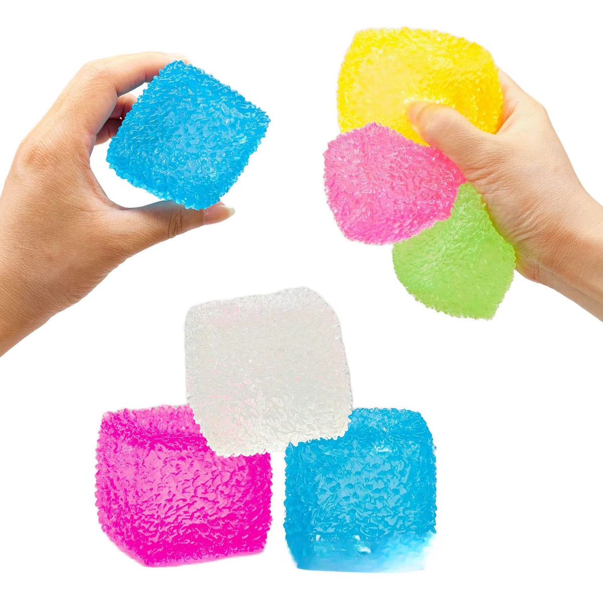 Maltose Spike Cube Squishy 8cm | 12-Piece Display Box