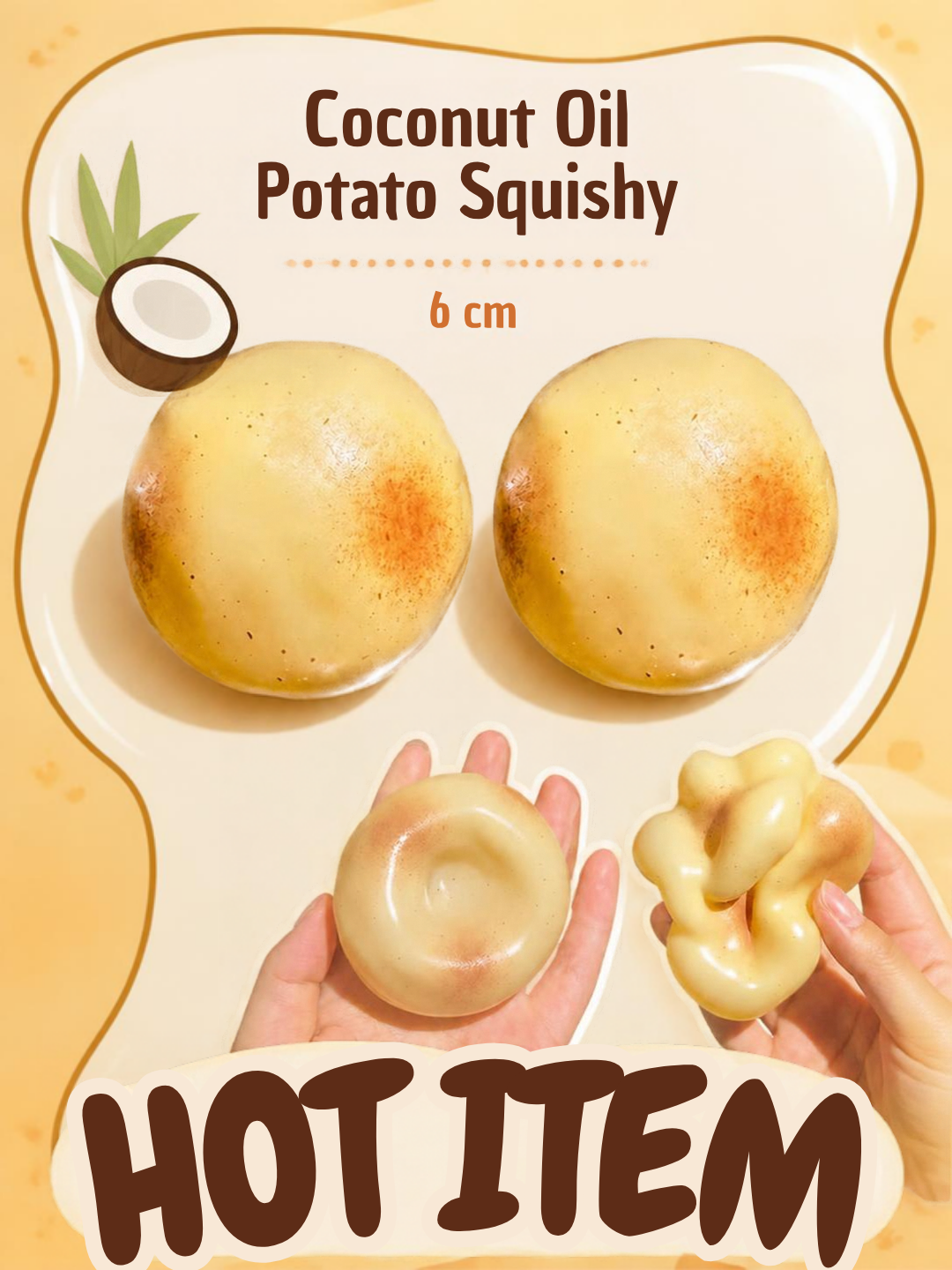 Coconut oil/Vaseline  potato  | 12-Piece Display Box