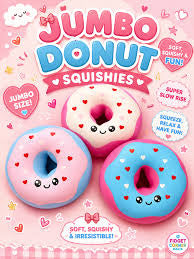 Jumbo Doughnut Squishy TPR 17cm-12pc