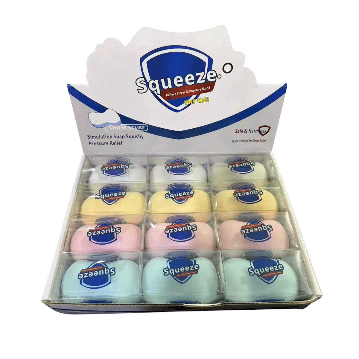 CRUNCHY SQUISHY 9CM ￼ ASSORTED COLOUR SOAP
