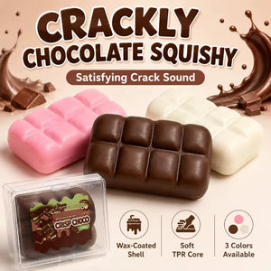 JOUETS SQUISHY EN CIRE CRAQUANTE  CHOCOLAT  | Boîte présentoir de 12 pièces