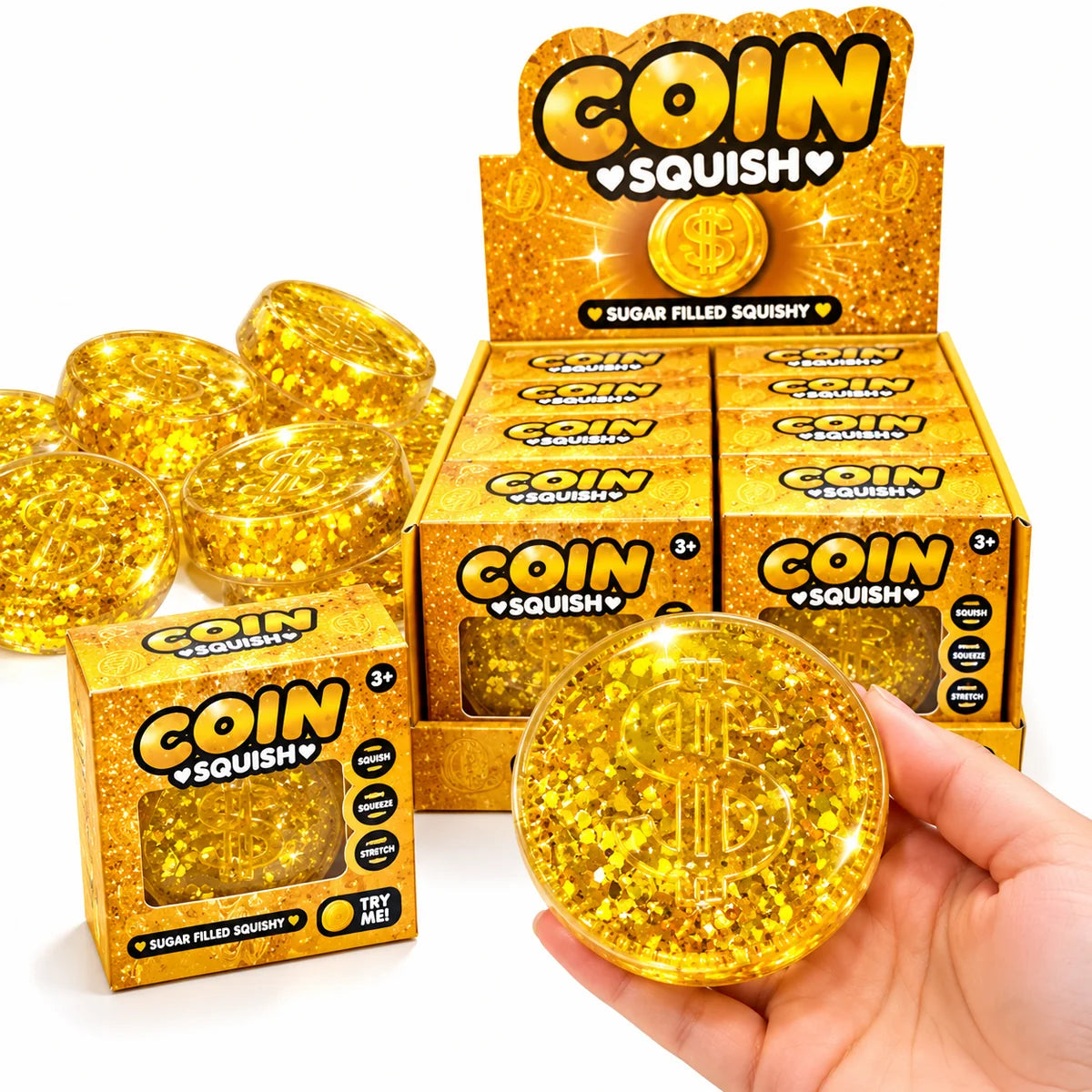 SUGAR MONEY COIN MOLA DECOMPRESSION SQUISHY TOY – 12pcs per Box | 10cm