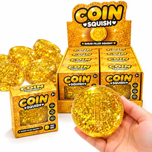 SUGAR MONEY COIN MOLA DECOMPRESSION SQUISHY TOY – 12pcs per Box | 10cm