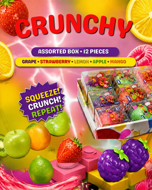 CRUNCHY FRUIT SALAD SQUISHY TOY – 12pcs per Box | 5–6cm