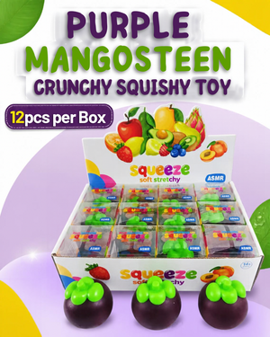 PURPLE MANGOSTEEN CRUNCHY SQUISHY TOY |12pcs per Box