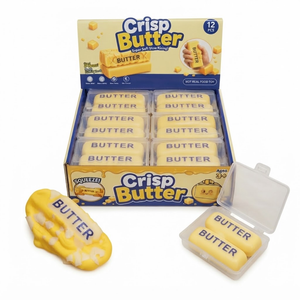 CRACKLE WAX  Butter SQUISHY TOYS  | 12-Piece Display Box