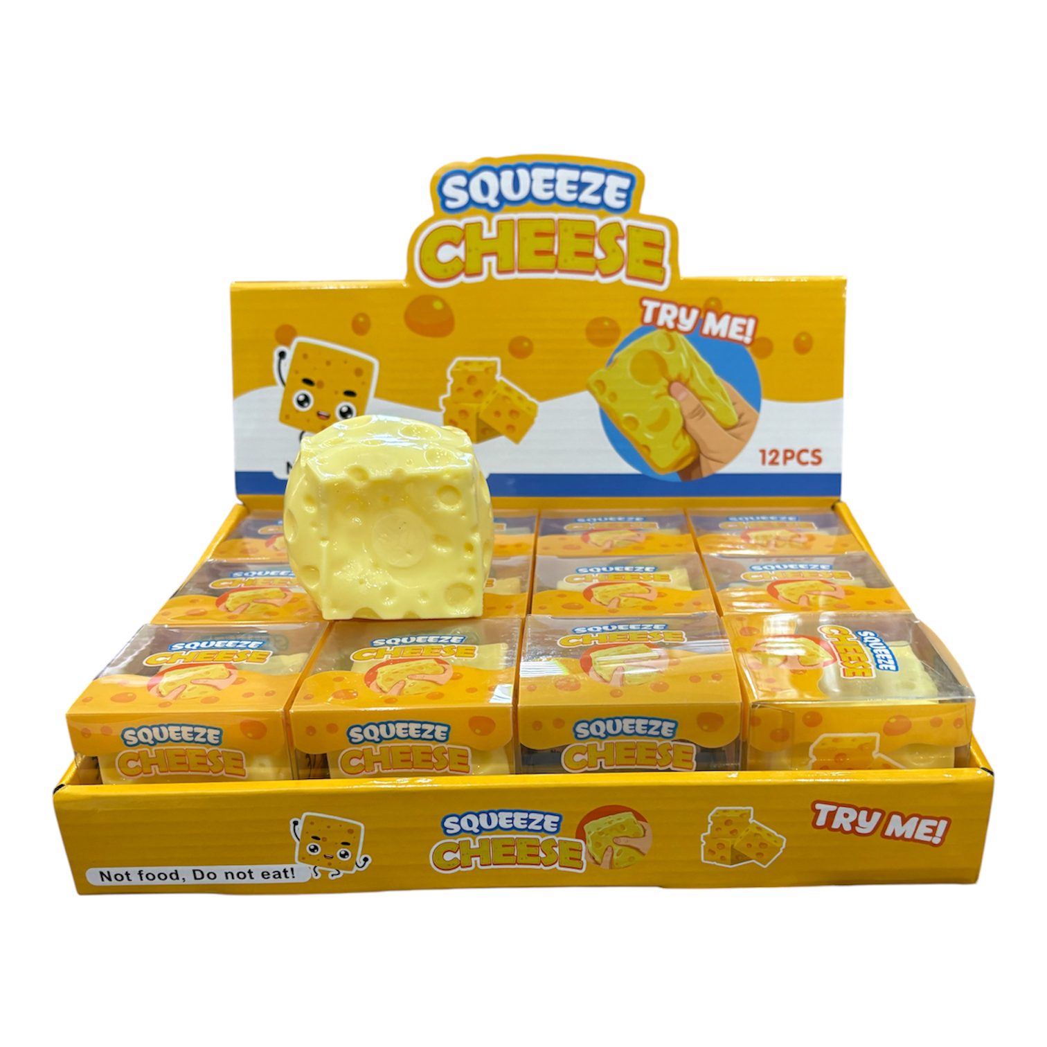 VASELINE CHEESE SQUISHY TOY – 12pcs per Box | 4cm