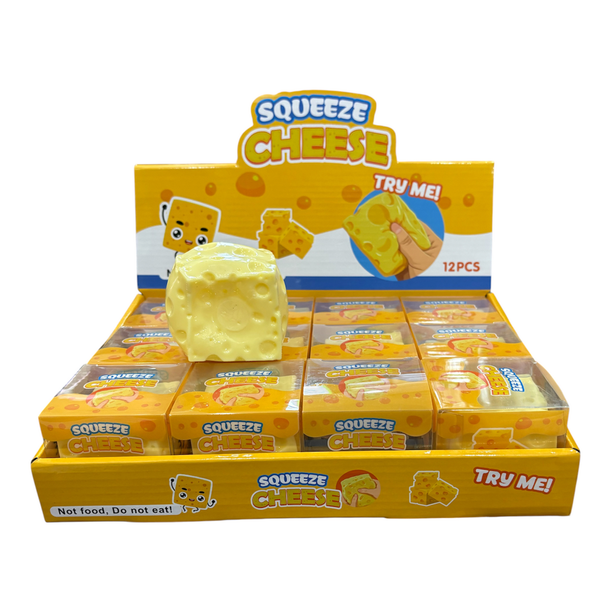 VASELINE CHEESE SQUISHY TOY – 12pcs per Box | 4cm