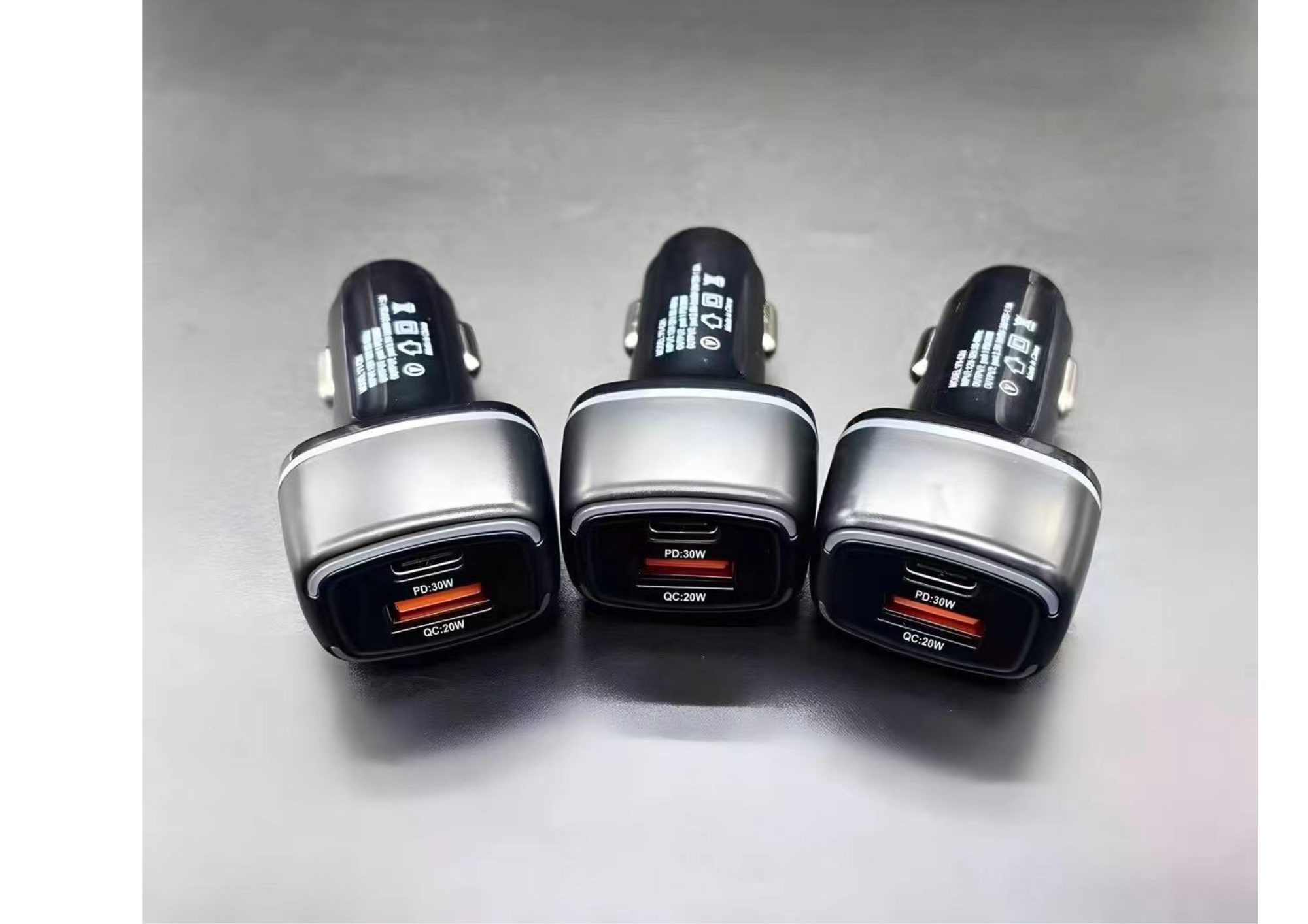 Dual Port 50W Fast Car Charger - Pack of 10
